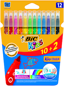 ROTULADORES BIC KIDS 10+2 COLORES