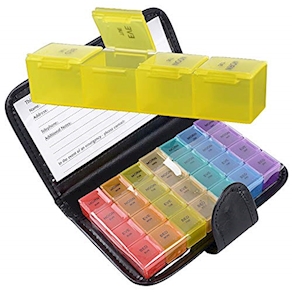 PASTILLERO SEMANAL 4 TOMAS CON ESTUCHE