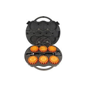 Maleta de 6 balizas de señalización LED