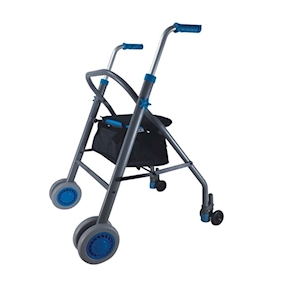 ANDADOR CON ASIENTO ALUMINIO Y FRENOS PRESIÓN