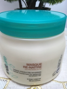 LOREAL NATURE MASCARILLA RE-NAITRE PROTEINES DE RIZ 500 ML.