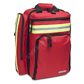 Mochila de rescate para emergencias. Color rojo
