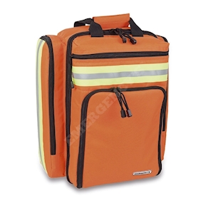 Mochila de rescate para emergencias. Color naranja