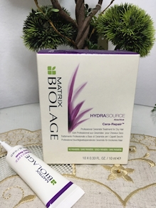 BIOLAGE HYDRASOURCE CERA-REPAIR AMPOLLAS DE 10 ML.