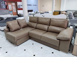 Cheislongue con arcón ,2 pouff , reclinable y extraible