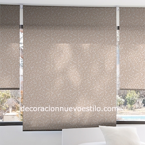 Brozas estor enrollable Jacquard de 150 x 175 beige