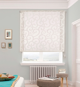 Eljas estor enrollable translúcido color blanco de 170 x 250