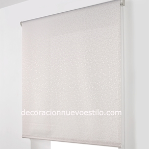 Brozas estor enrollable Jacquard de 110 x 250 blanco