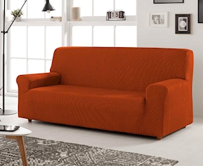 Funda de sofá elastica Begoña c/ teja de 3 plazas