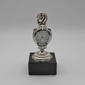 Reloj-pisapapeles plata Pedro Durán 107628 Mod EQUUS