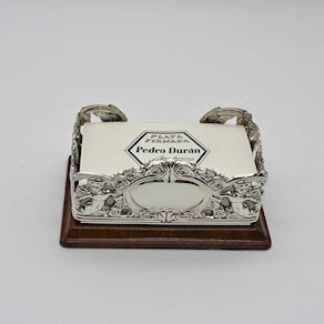 Tarjetero plata Pedro Durán 109725 Mod ANGELITOS despacho 13x9