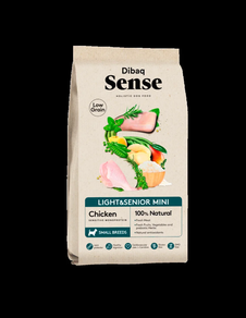 Dibaq Sense Low Grain Pollo Light o Senior Mini 2kilos