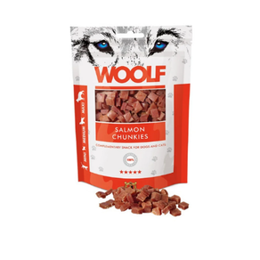 Snack Woolf Dados de Salmón para Perros y Gatos 100gr