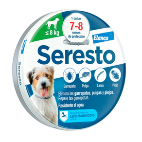 COLLAR ANTIPARASITO SERESTO ENVASE CLINICO MENOS DE 8 KILOS